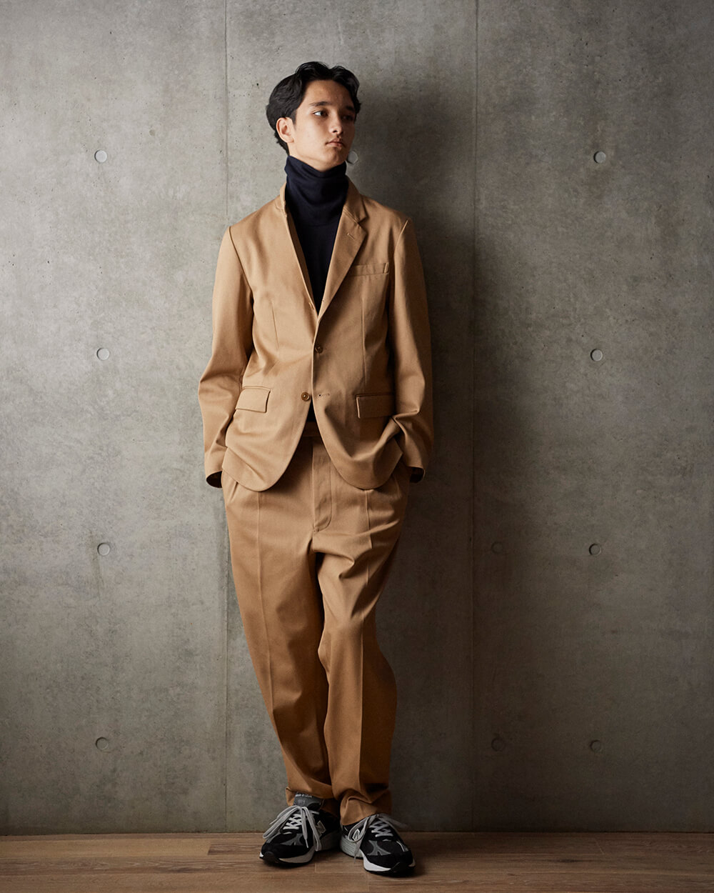 19aw 2 unused wool set up jkt slacks